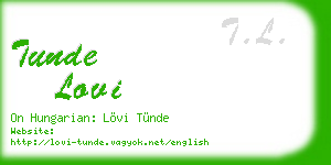 tunde lovi business card
